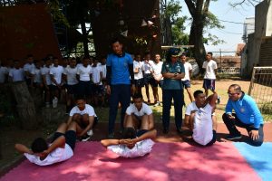 Komandan Lanal Bandung Tinjau Langsung Pelaksanaan Tes Garjas Casis Bintara dan Tamtama Prajurit Karier Gelombang II TA 2023