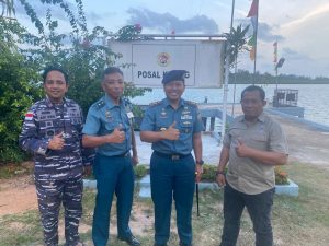 Tingkatkan Moril Prajurit Di Lapangan, Danlanal Bintan Laksanakan Safari Pos Ke Posal Kijang