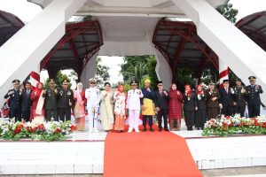 Danlanal TBA Hadiri Upacara Detik-Detik Proklamasi HUT RI Ke- 78 Tahun 2023