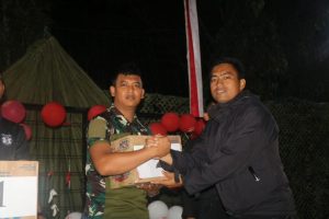 Puncak Acara Memeriahkan HUT Ke-78 RI, Yonif Raider 323 Adakan Malam Akrab Prajurit