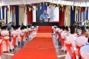 LANTAMAL III JAKARTA HADIRI KAMPANYE WERVING TNI AL KEPADA TIM PASKIBRAKA NASIONAL 2023