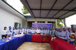 Prajurit Lanal Lhokseumawe Beserta Ibu-Ibu Jalasenastri Laksanakan Olahraga Bersama Dalam Rangka HUT Ke-77 Jalasenastri Tahun 2023