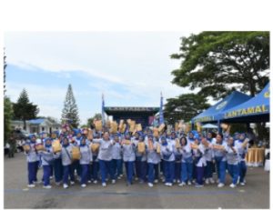 Jalasenastri Korcab I DJA I Laksanakan Olahraga Bersama Prajurit dan PNS Lantamal I Dalam Rangka Menyambut HUT Ke- 77 Jalasenastri