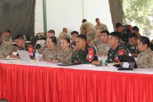 Perwira Staf Yonif Raider 515 Kostrad Laksanakan Kegiatan STAFEX Bersama US Army