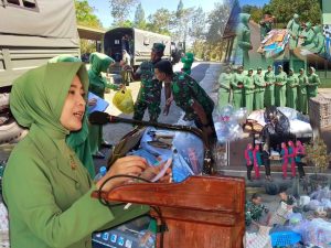 Terapkan Mindset dan Paradigma Baru Pengelolaan Sampah, Persit Ranting 3 YPR 330 Ubah Sampah Menjadi Berkah