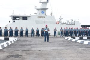 Asisten Operasi Danlantamal I Pimpin Upacara Bendera di Mako Lantamal I