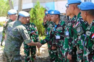 Komandan Sector East Kunjungi Markas Satgas Batalyon Mekanis XXIII-Q/UNIFIL di UNP 7-1