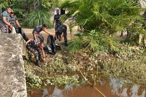 Lantamal XII Ikut Gelar Program Kali Bersih (Prokasih) Nasional 2023 Serentak di 78 Wilayah Satuan TNI AL Seluruh Indonesia