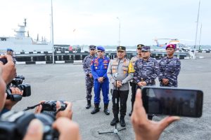 Kunjungan Kerja Kapolda Sumatera Utara dan Patroli Udara Bersama Danlantamal I