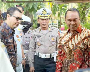 Direktur Utama Jasa Raharja Pantau Pelaksanaan Operasi Zebra Gabungan di Taman Bungkul Surabaya