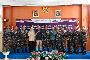 Personel Lanal Sabang dan Jalasenastri Cabang 3 Korcab I DJA I Terima Sosialisasi Cinta Bangga Paham Rupiah dan Quick Response Code Indonesian Standard Dari Bank Indonesia