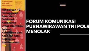 Pernyataan Sikap Forum Komunikasi Purnawirawan TNI-POLRI