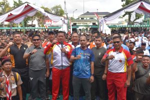 Panglima TNI Bersama Forkopimda Sumatera Utara dan Kota Medan Lepas Tim The Rising Tide A Resonance 2023