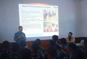 Yonif Raider 754 Kostrad Gelar Penyuluhan Malaria Tersebar