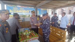 Jaga Keamanan Pesisir, Polres Kaur dan POS TNI AL Linau Perkokoh Sinergitas