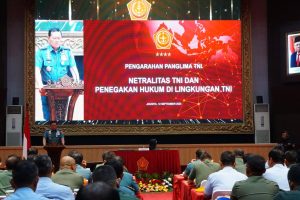 LANTAMAL III JAKARTA HADIRI PENGARAHAN PANGLIMA TNI TENTANG NETRALITAS TNI