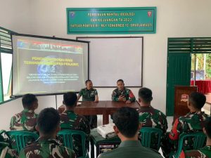 Dansatgas Pamtas Yonarmed 10 Kostrad Kuatkan Kembali Visi Misi Jajarannya