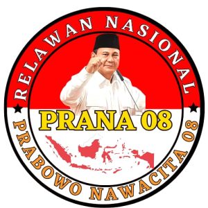 RELAWAN PRANA 08 (Prabowo Nawacita 08) dibentuk untuk Memenangkan PRABOWO SUBIANTO sebagai PRESIDEN RI 2024-2029