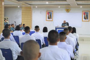 Danlantamal I Berikan Pengarahan Kepada 42 Casis Bintara PK TNI AL Gelombang II TA. 2023 Panda Lantamal I Belawan