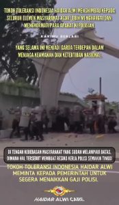 Pesan cinta Ir.Haidar Alwi, MT Untuk Rakyat Indonesia