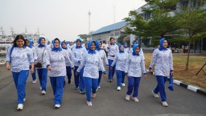 DANLANTAMAL III JAKARTA IKUTI OLAHRAGA BERSAMA PANGKOARMADA I