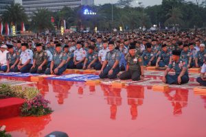 DANLANTAMAL III JAKARTA HADIRI DOA BERSAMA JELANG HUT KE-78 TNI TAHUN 2023