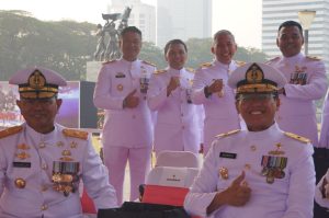 DANLANTAMAL III JAKARTA HADIRI UPACARA PERINGATAN HUT KE-78 TNI TAHUN 2023