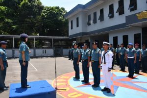 Danlanal Bandung Pimpin Upacara Kenaikan Pangkat Perwira, Bintara dan Tamtama Lanal Bandung