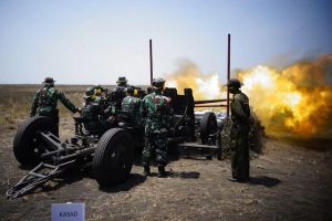 Pangdivif 2 Kostrad Dampingi Kasad Meninjau Jalannya Latbakjatrat Terintegrasi TA 2023 Yonarhanud 2 Kostrad