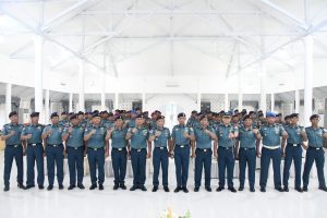 Danlanal TBA Pimpin Acara Kenaikan Pangkat Perwira dan Bintara Dilanjutkan Jam Komandan Kepada Seluruh Prajurit
