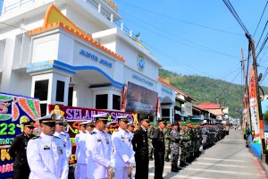 HUT Ke-78 TNI di Kabupaten Kepulauan Anambas Dimeriahkan Dengan Parade dan Defile