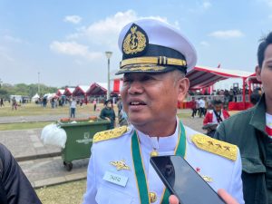 Mantan Kepala Bakamla Laksamana Madya (Laksdya) Taufiqurrahman Menghadiri Peringatan HUT TNI ke-78 Di Monas
