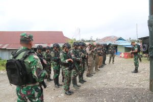 Jaga Stabilitas Keamanan di Keneyam Nduga, Satgas Yonif 411 Kostrad Gelar Patroli Gabungan