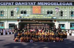 Batalyon Armed 11 Kostrad Terima Kunjungan TK PGRI 1 Grabag