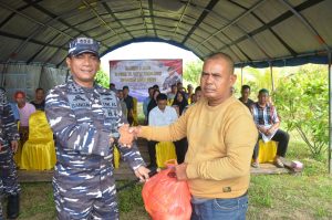 Kunjungan Kerja Danlanal Dumai Ke Pos TNI AL di Kabupaten Indragiri Hilir Provinsi Riau