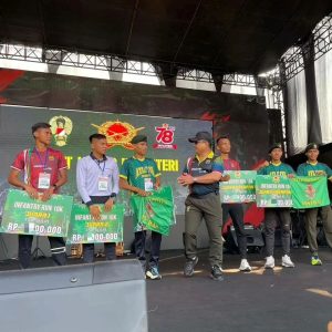 Prajurit Yonarmed 10 Bradjamusti Raih Juara Pada Gelaran Lari Infanteri Run 10 K