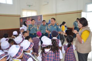 Lanal Dumai Kenalkan Pancasila Sejak Dini Kepada Siswa-Siswi Paud Santo Tarcisius Dumai