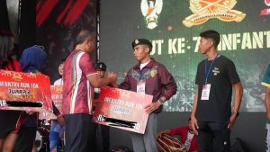 Prajurit Yonzipur 9 Kostrad Raih Juara Kejuaraan Infanteri Run 10 K