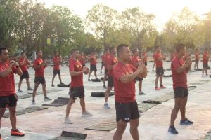 Jaga Kebugaran Pasukan Bajra Yudha Kostrad Dengan Senam Sparko