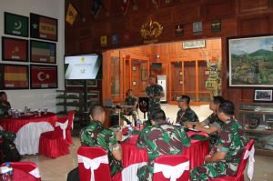 Yonif 328 Kostrad Terima Kunjungan Siswa KKL Binsat Dikreg LXIII Seskoad