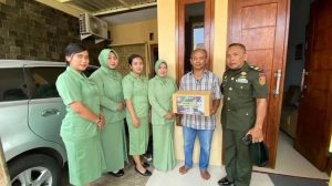 Yonzipur 10 Kostrad Laksanakan Kegiatan Anjangsana Dalam Rangka Memperingati HUT Ke-78 Zeni AD Tahun 2023