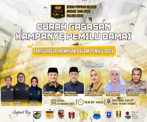 DPW BRITARI MALUKU UTARA gelar Gagasan dan Kampanye Damai serta Partisipasi Perempuan Dalam Pemilu 2024 di Ternate