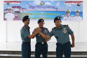 Rotasi Kepemimpinan Semangat Baru, Danlanal TBA Pimpin Sertijab Komandan KAL Pandang I-1-72