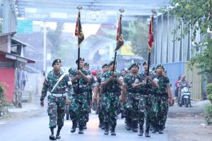Tradisi Penyambutan Warga Baru Yonif 515 Kostrad