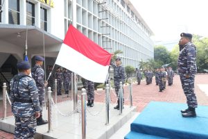 LANTAMAL III JAKARTA LAKSANAKAN APEL GABUNGAN DAN UPACARA BENDERA
