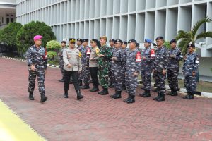 DANLANTAMAL III JAKARTA PIMPIN APEL GELAR KESIAPAN LATIHAN PENGAMANAN PEMILU TAHUN 2023