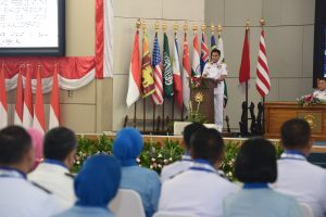 DANLANTAMAL III JAKARTA HADIRI WISUDA DAN UPACARA PENUTUPAN DIKREG SESKOAL ANGKATAN KE-61 TA 2023