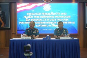 LANTAMAL III JAKARTA MENGIKUTI SOSIALISASI PERKASAL TENTANG KEATKUMAN DAN KUMPLIN BAGI PNS