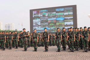 Pangkostrad Hadiri Apel Gelar Pasukan Kesiapan Dalam Mengamankan Serta Menyukseskan Pemilu 2024