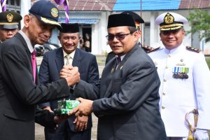 Danlanal Simeulue Pimpin Upacara Peringatan Hari Pahlawan Ke-78 di Kabupaten Simeulue Tahun 2023